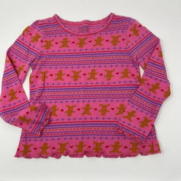 HARPER Canyon Girls Long Sleeve Crew Neck T-Shirt Size 2 - Picture 2 of 4